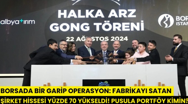Borsada bir garip operasyon